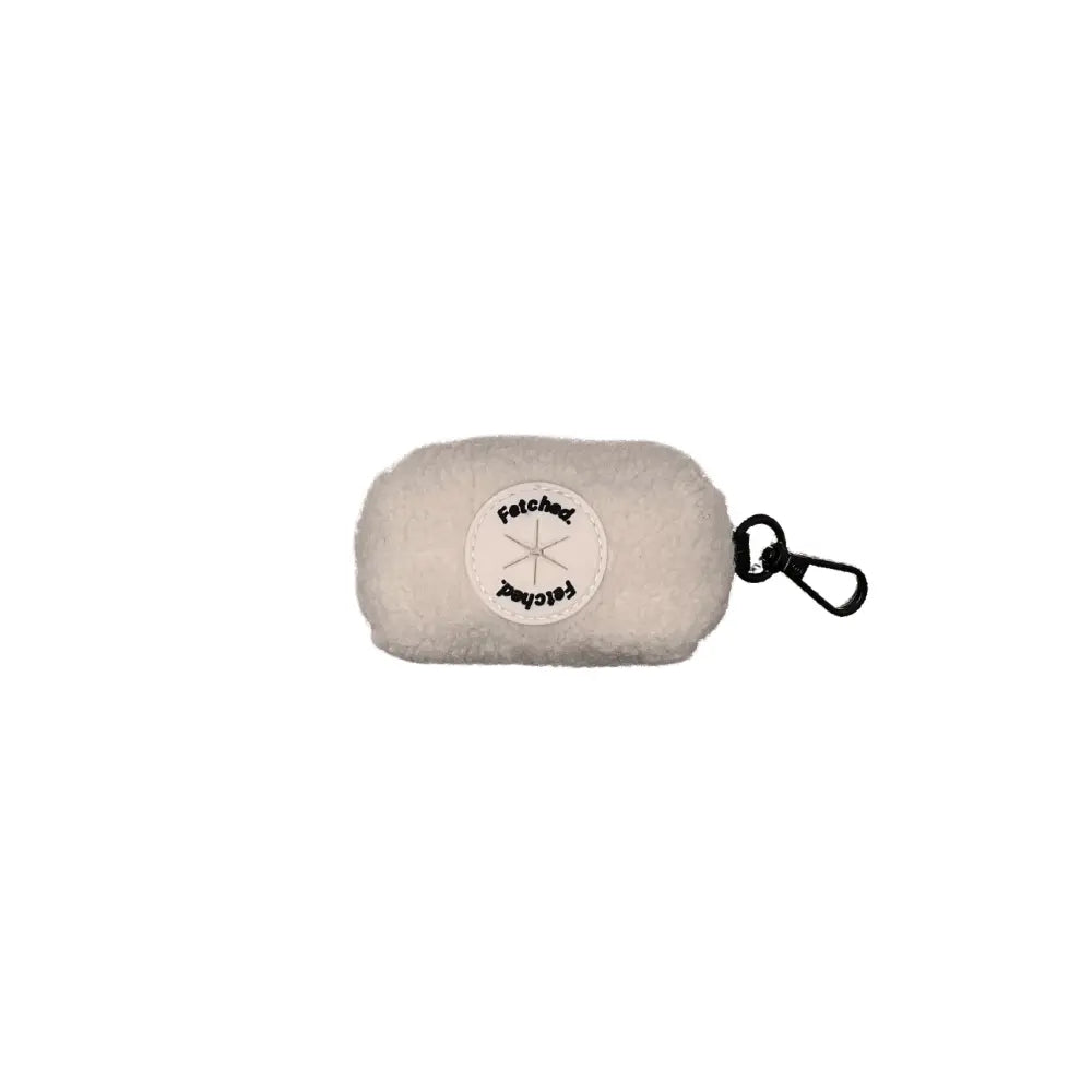 TEDDY FLEECE BAG HOLDER IN CREAM - Image #3