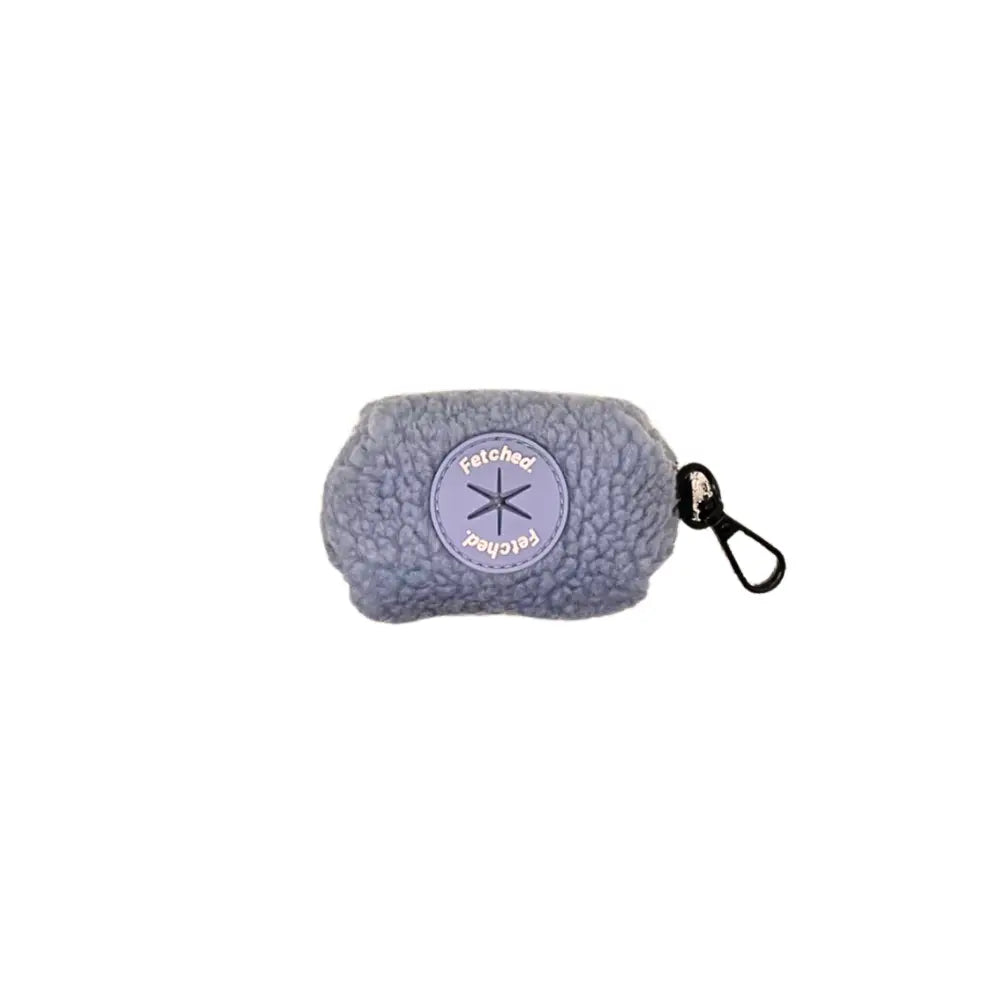 TEDDY FLEECE BAG HOLDER IN POWDER BLUE - Image #3