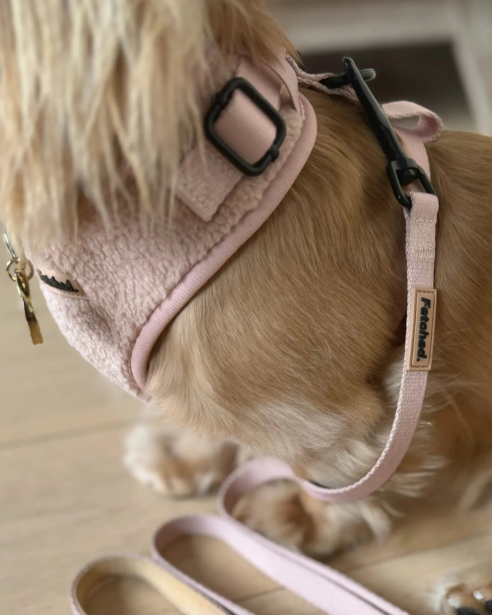 TEDDY FLEECE HARNESS IN BEIGE - Image #6